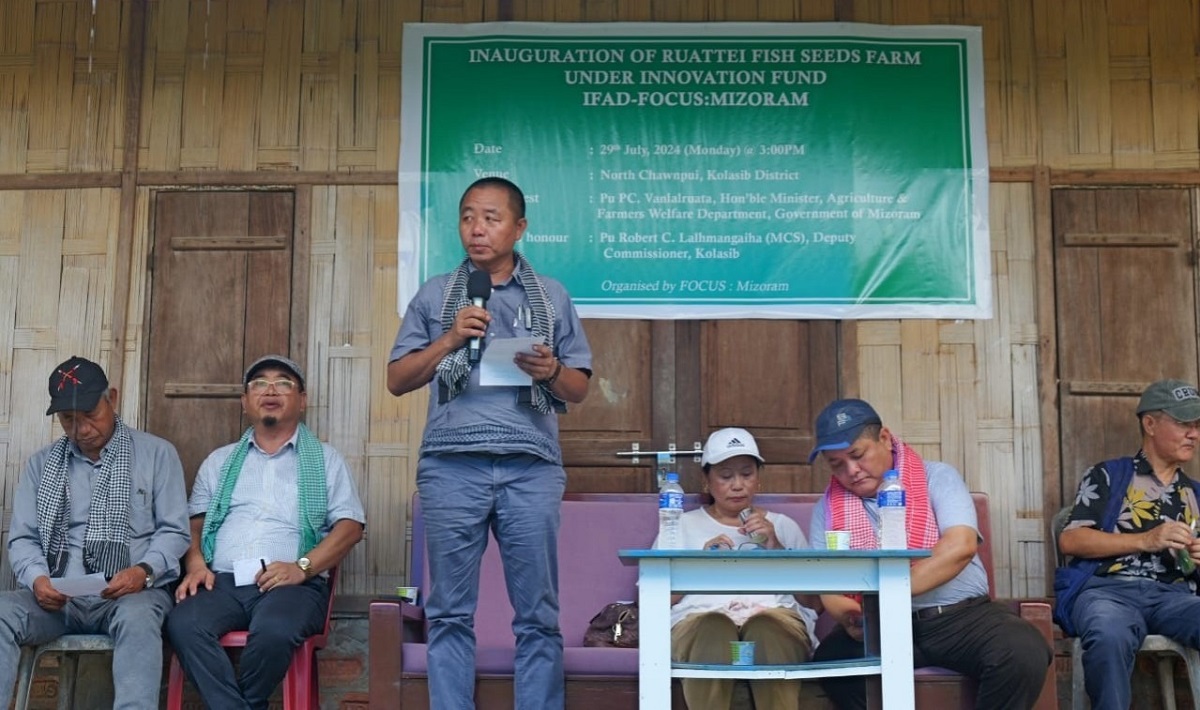 Agriculture Minister-in Kolasib District-a FOCUS hnuaia Fish Seed Farm hawng