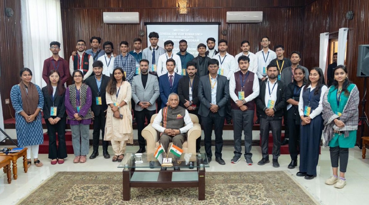 Mizoram Governor Engages with IIT Madras and NIT Mizoram Students Participating in the New India Mission Internship Programme