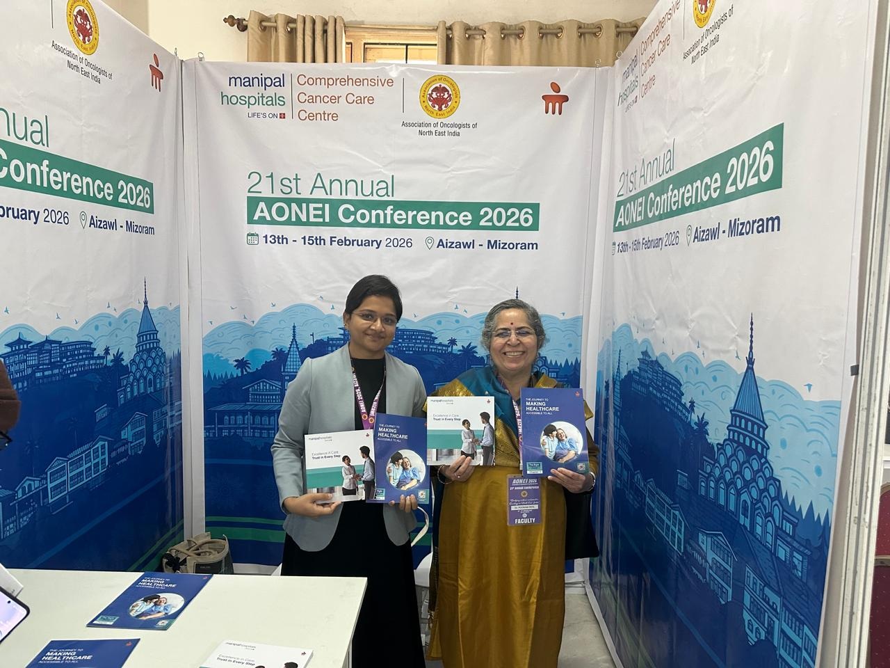 Manipal Hospitals chuan khawvel huapa Oncology thiamna chu mipuite tana tangkai turin a chhawpchhuak a, Mizoram atanga damlote tan cancer enkawlna mumal tak, kimchang tak a pe